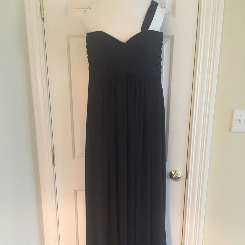Navy Bill Levkoff Bridesmaid Dress Style 736
