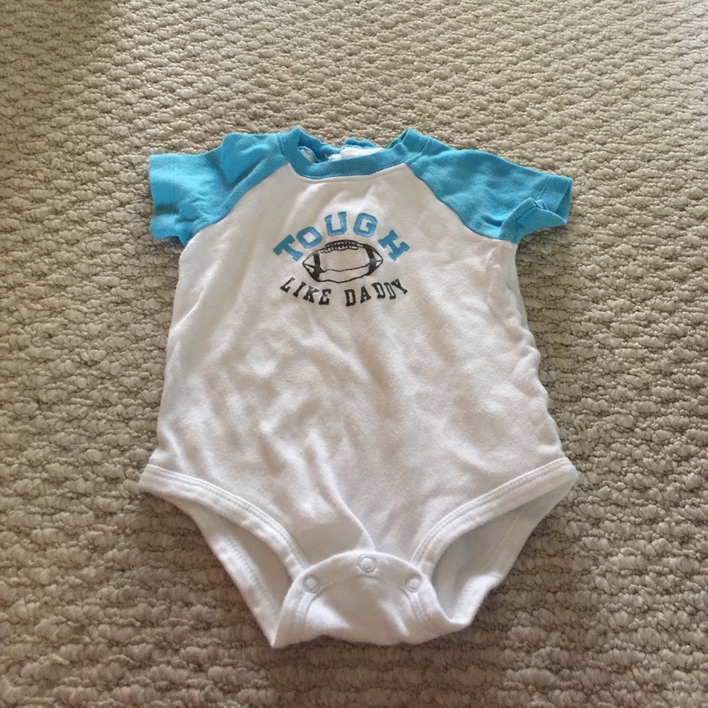 Carters! Baby boy "tough like daddy" bodysuit