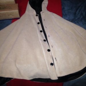 Hooded Button-Up Poncho