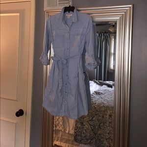 Chambray maternity Dress