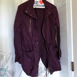 Forever 21 Plum Utility Jacket