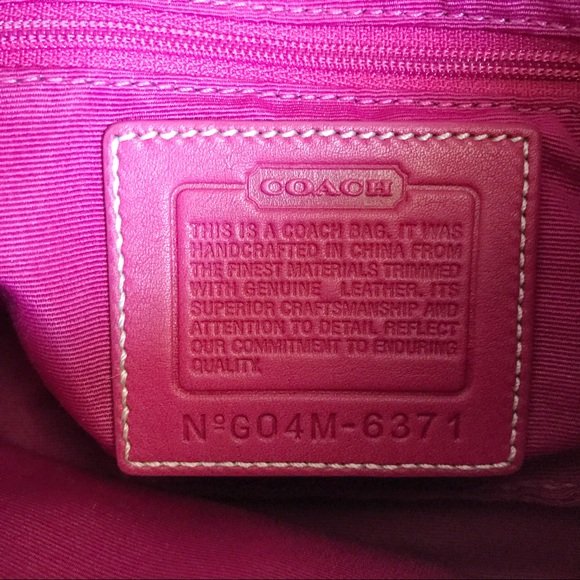 *PRICE DROP!!* Coach Pink Signature Shoulder Bag - Picture 7 of 7