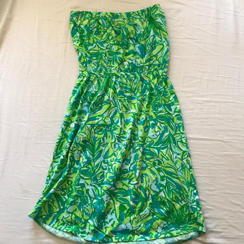 Lilly Pulitzer 100% Cotton Strapless Dress