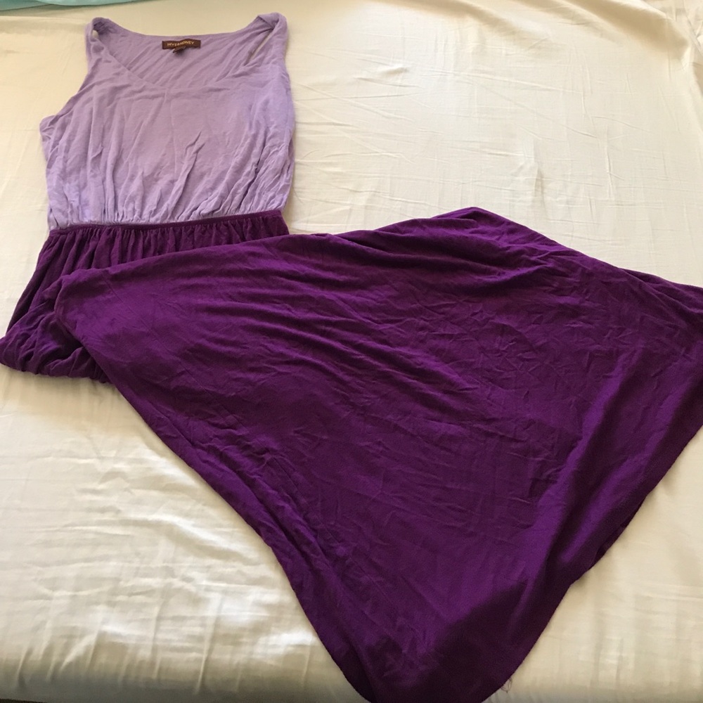 Casual purple maxi dress
