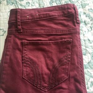 Hollister Burgundy Jegging
