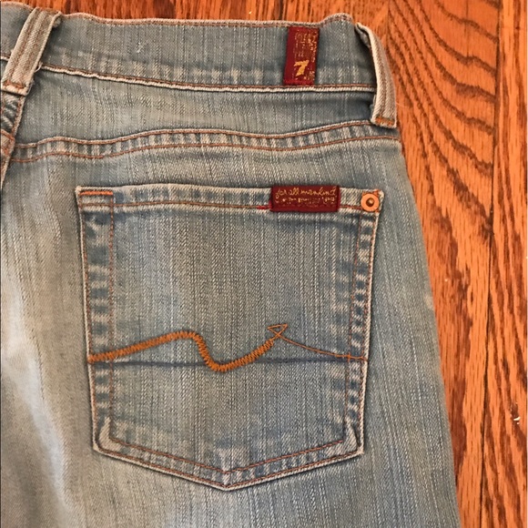 Boot Cut Light Wash Sevens Jeans - Picture 4 of 4