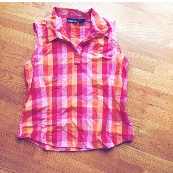 y2k Limited Too colorful 90s vintage plaid summer top - Picture 1 of 6