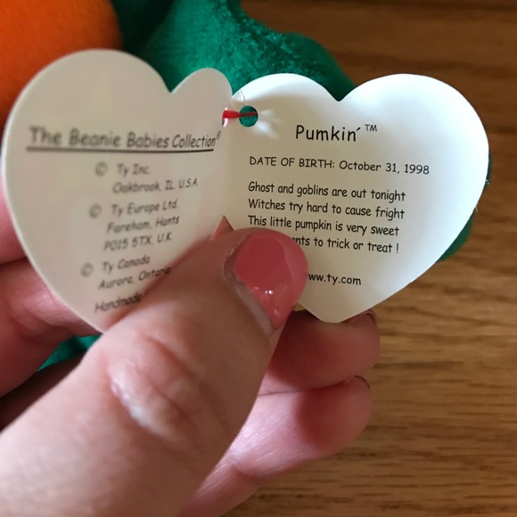 TY Beanie Baby - Pumpkin' - Picture 2 of 2