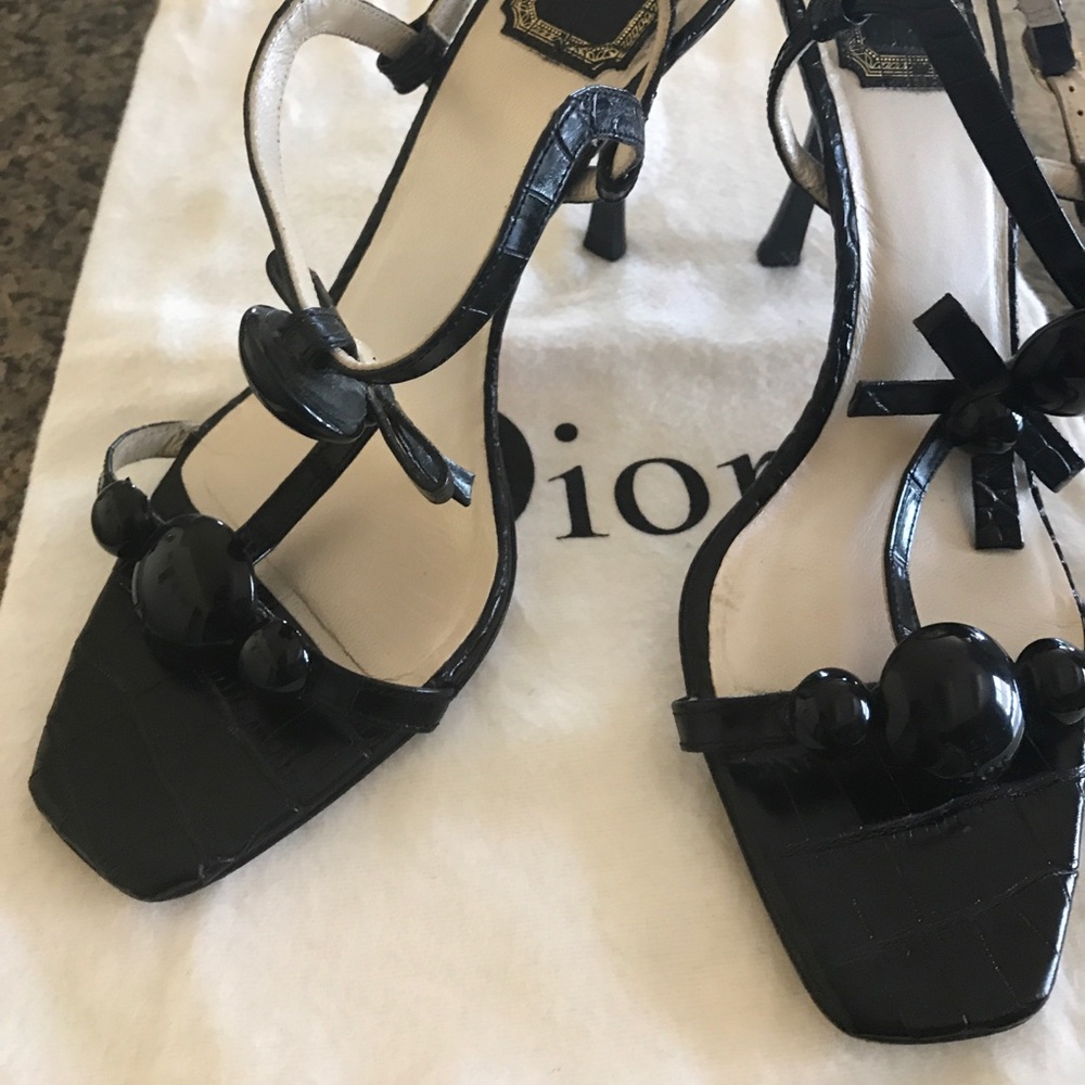 Christian Dior Black Sandals