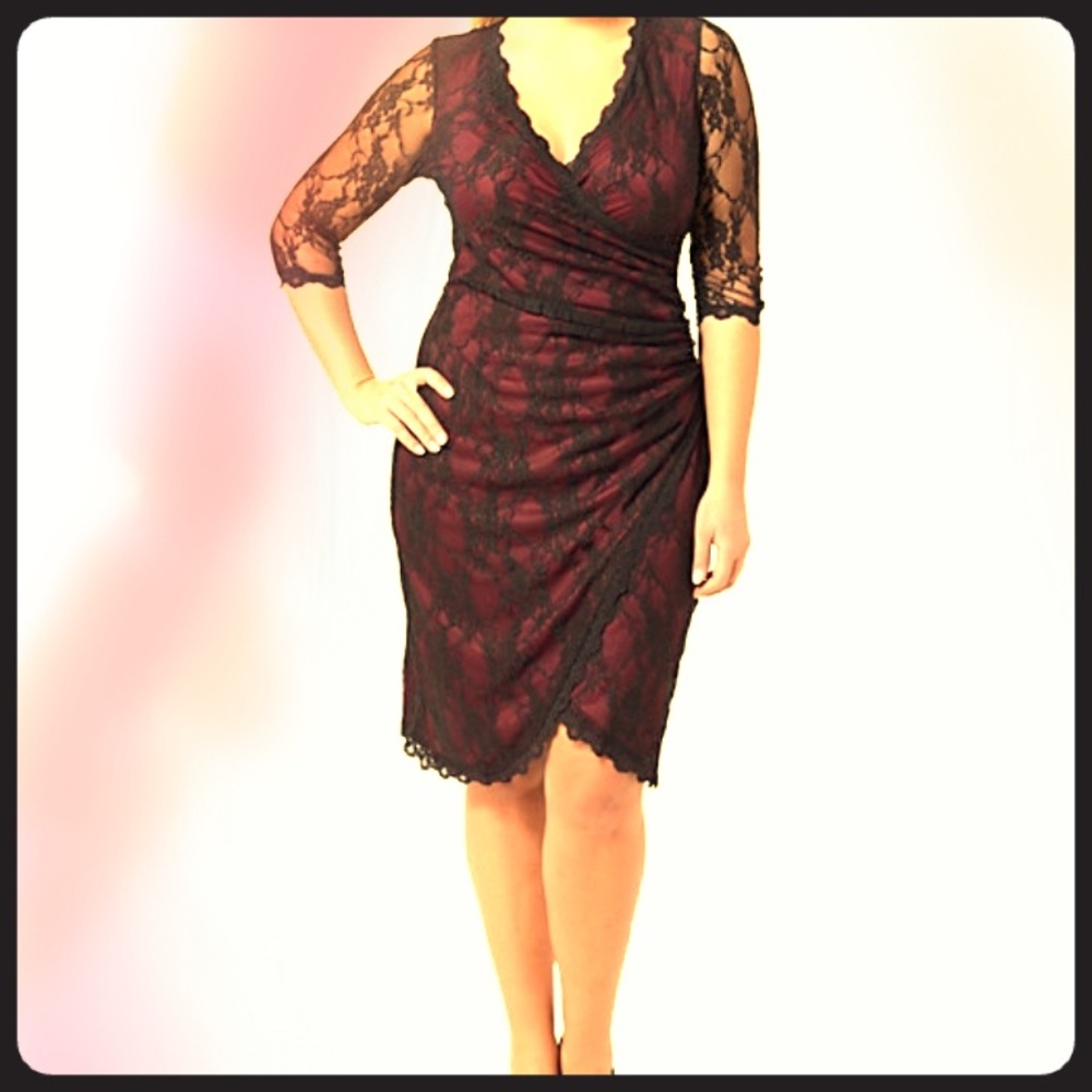 Gig Lace Cinch Dress by Kiyonna