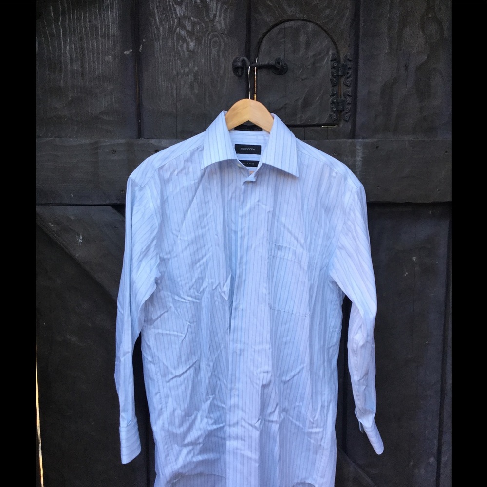 PERRY ELLIS PERIWINKLE MENS DRESS SHIRT