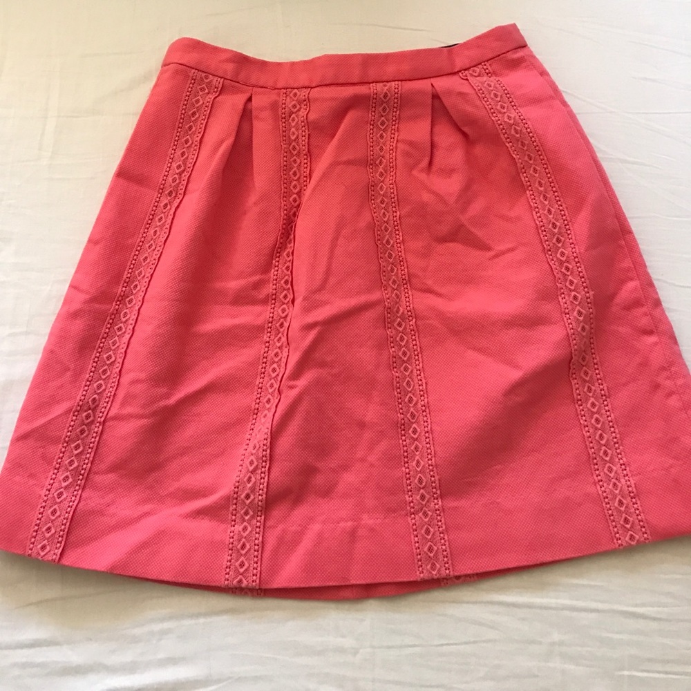 Salmon A-line Skirt