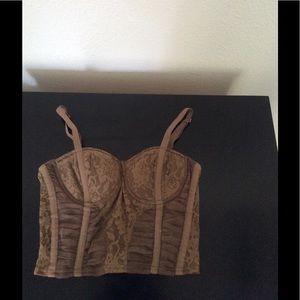 Crop bustier with straps