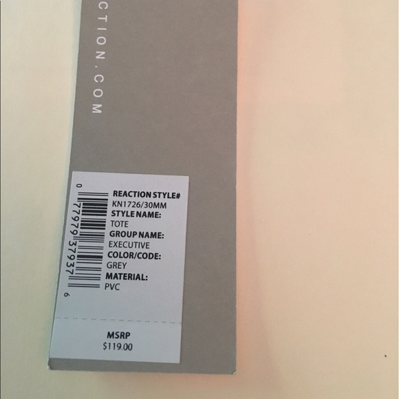 Kenneth Cole Reaction Grey Executive Tote - Picture 6 of 6