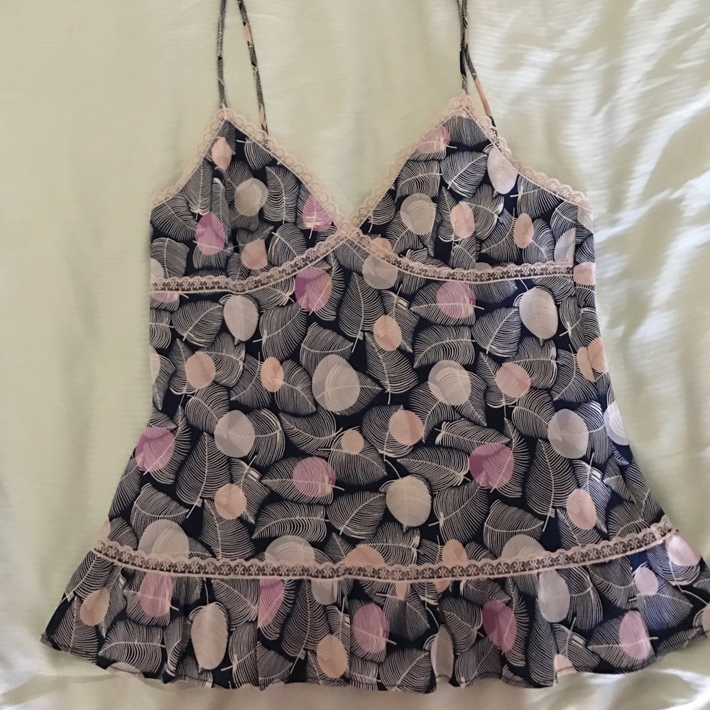 Max Azria Runway Collection silk print cami