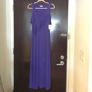 NWT purple maxi Calvin Klein sz 4