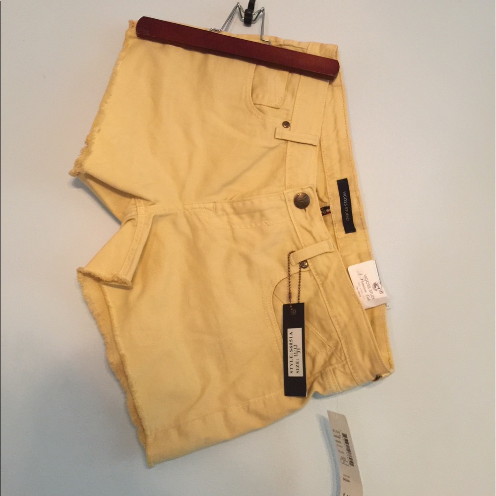Jean shorts- sunrise yellow