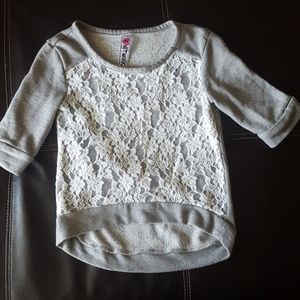 Girls 3/4 sleeve sweater size M 7-8