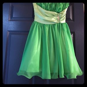 Green homecoming dress