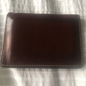 Men's leather coach wallet