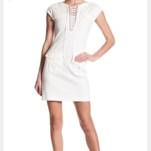 The Kooples lace up short sleeve dress