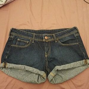 Denim shorts