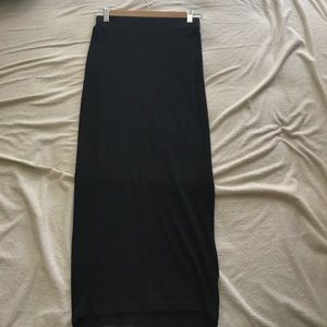 Ribbed Zara TRF midi skirt