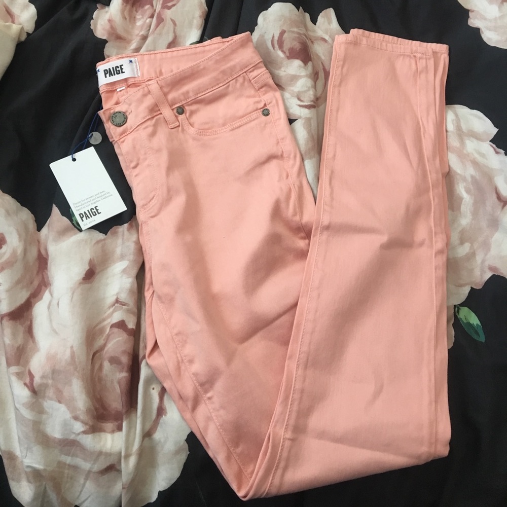 NWT Paige Denim Pink Skinny Jeans