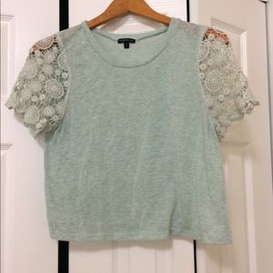 Lacey Mint Top