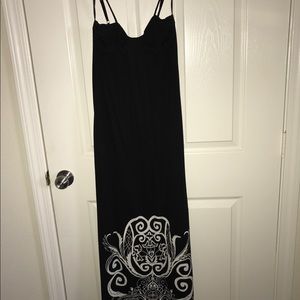 Black maxi dress