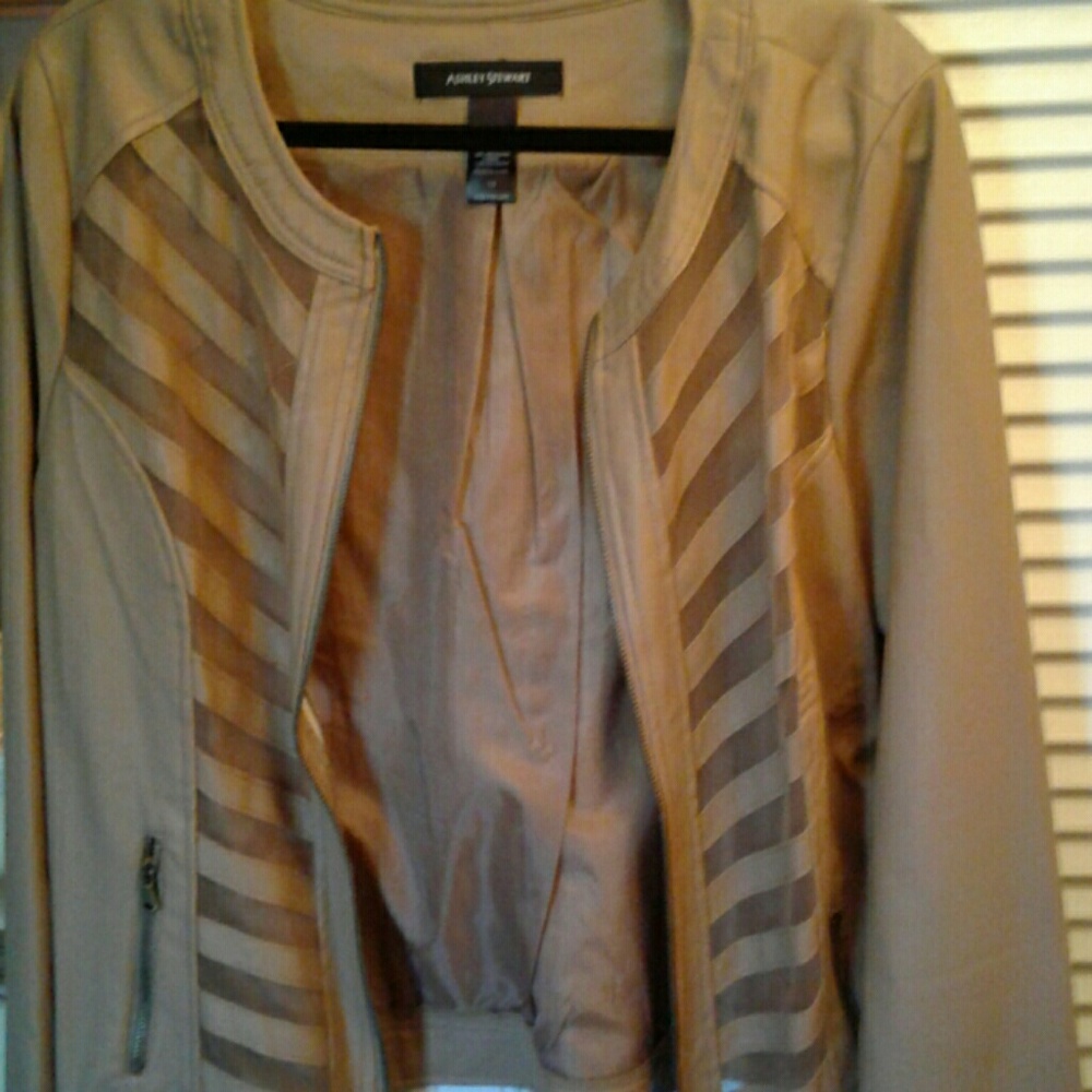 Nude mesh motorcycle jacket