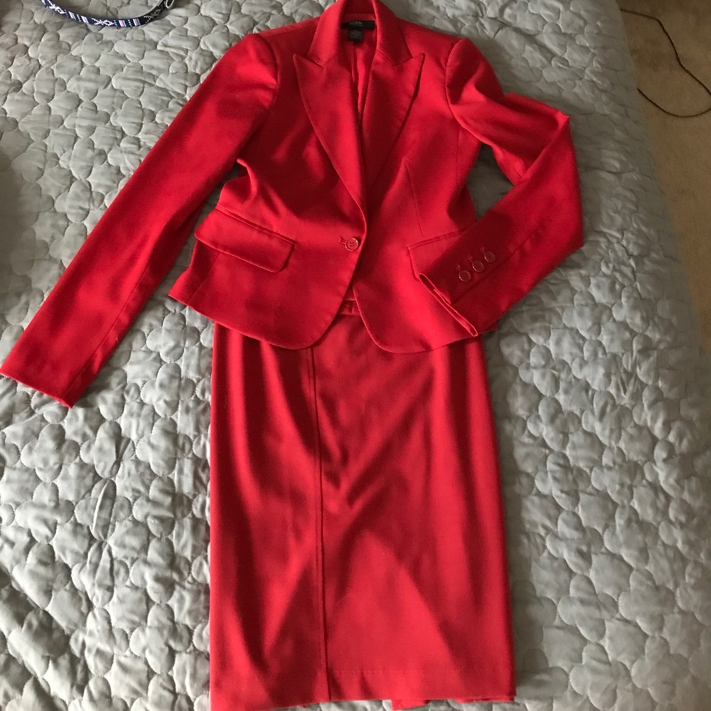 Red Skirt Suit
