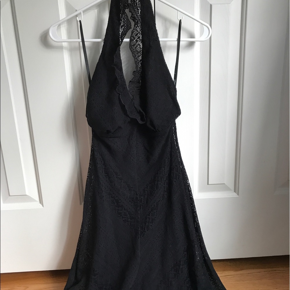 Betsey Johnson Vintage Black Lace Dress Size Small