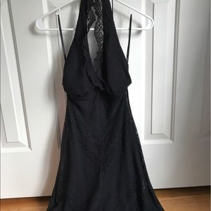 Betsey Johnson Vintage Black Lace Dress Size Small