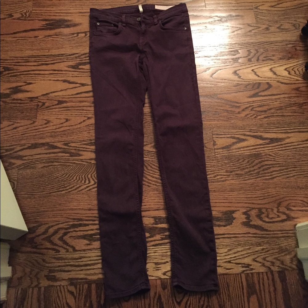 Plum rag and bone jeans
