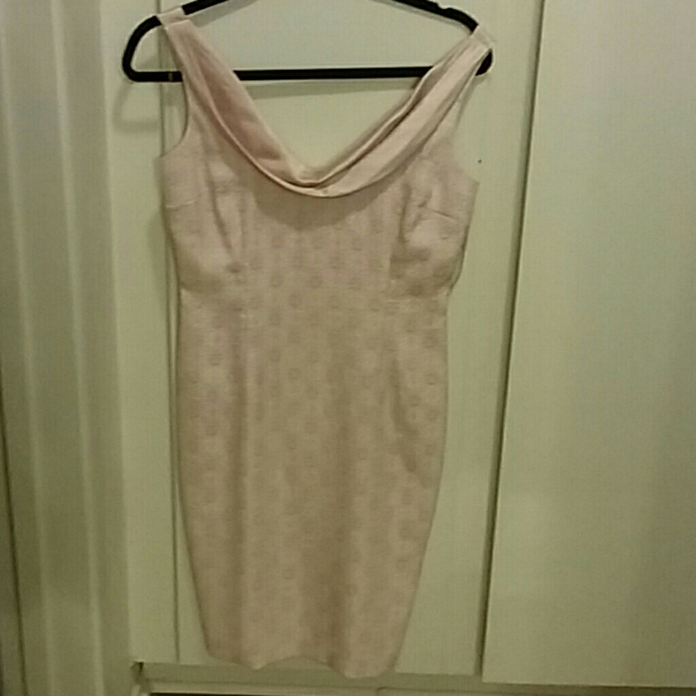 Light Pink satin floral dress