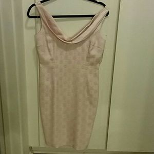 Light Pink satin floral dress