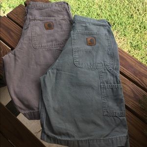 2 pair boys size 14 carhartt shorts
