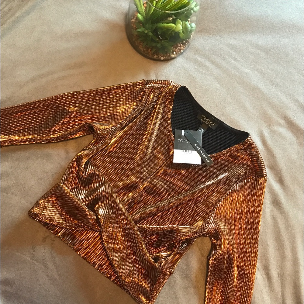 New with tag topshop long sleeve crop too