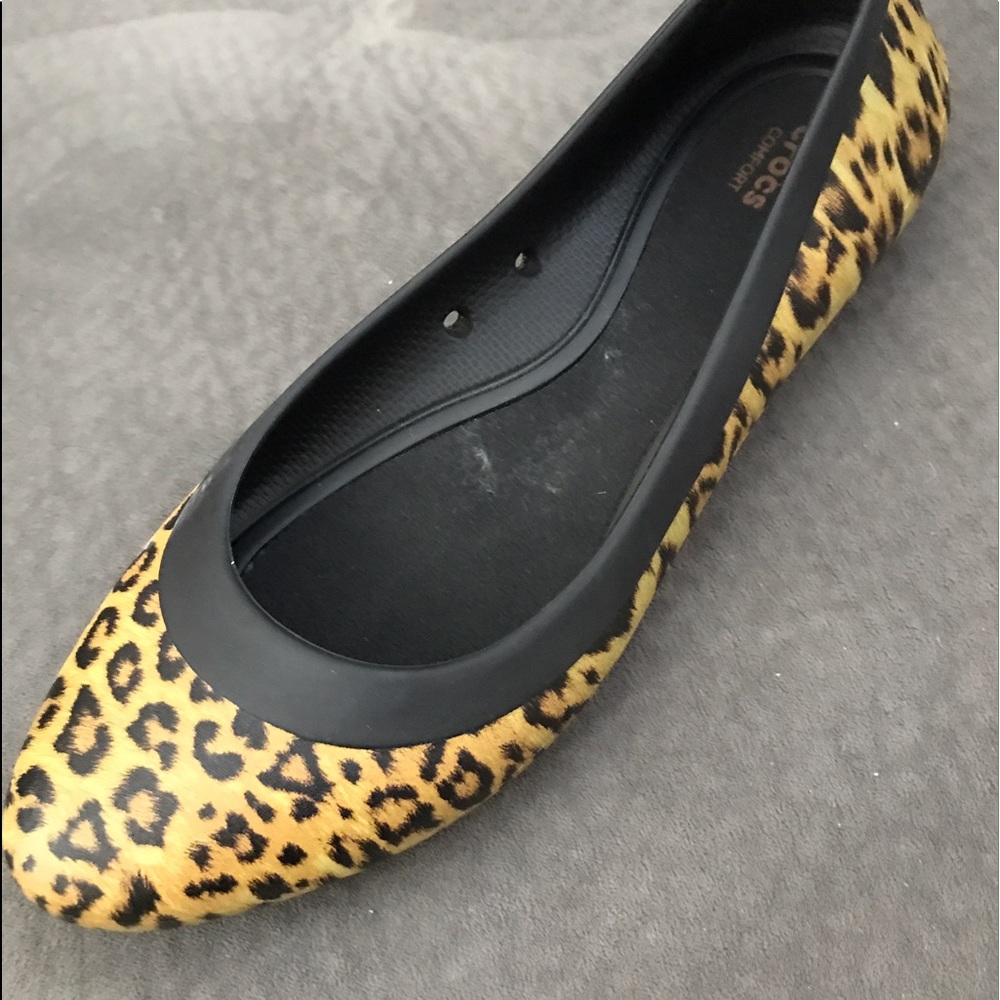 Crocs Leopard Print Flats