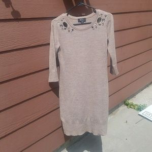 Tan Sweater Dress