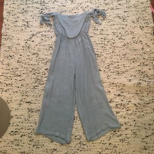 Rayon/linen jumpsuit