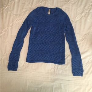 Cute blue Crochet style sweater