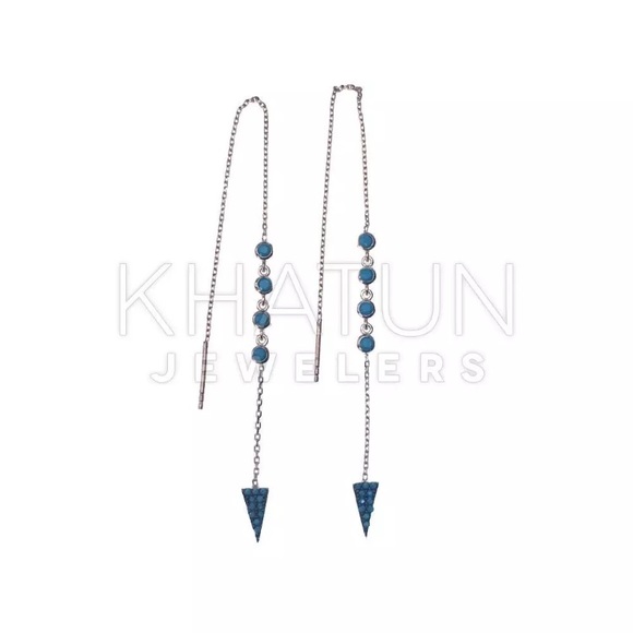 Sterling Silver Thread Nano Turquoise Rose Gold - Picture 6 of 8