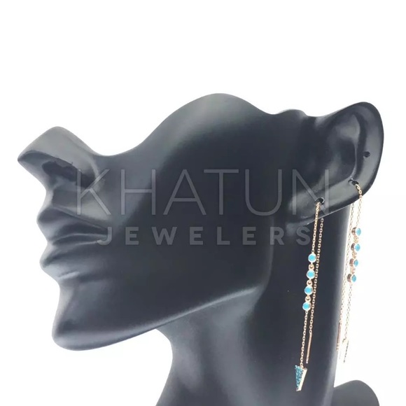 Sterling Silver Thread Nano Turquoise Rose Gold - Picture 8 of 8