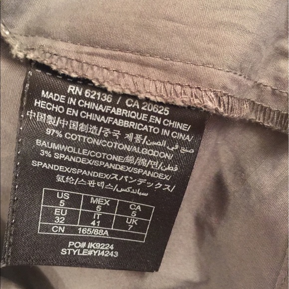 Guess Cap Sleeves Gray Dress With Pockets - Picture 4 of 4