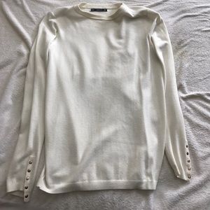 Zara knit sweater with gold detailing
