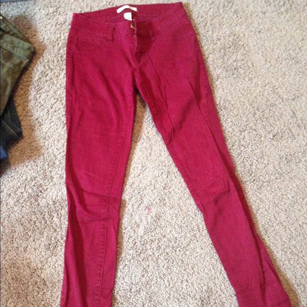 Maroon Jeggings