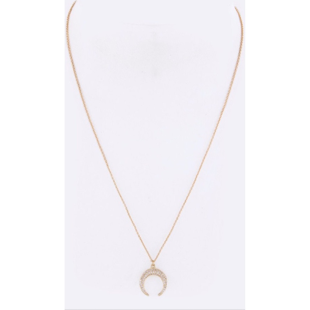 Crescent Pendant Necklace