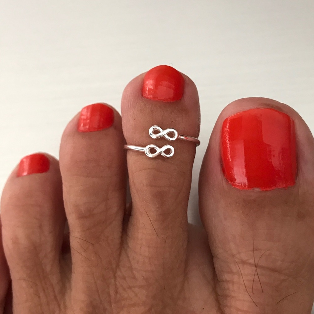 Sterling Silver Tiny Double Wraparound Infinity T… - image 1